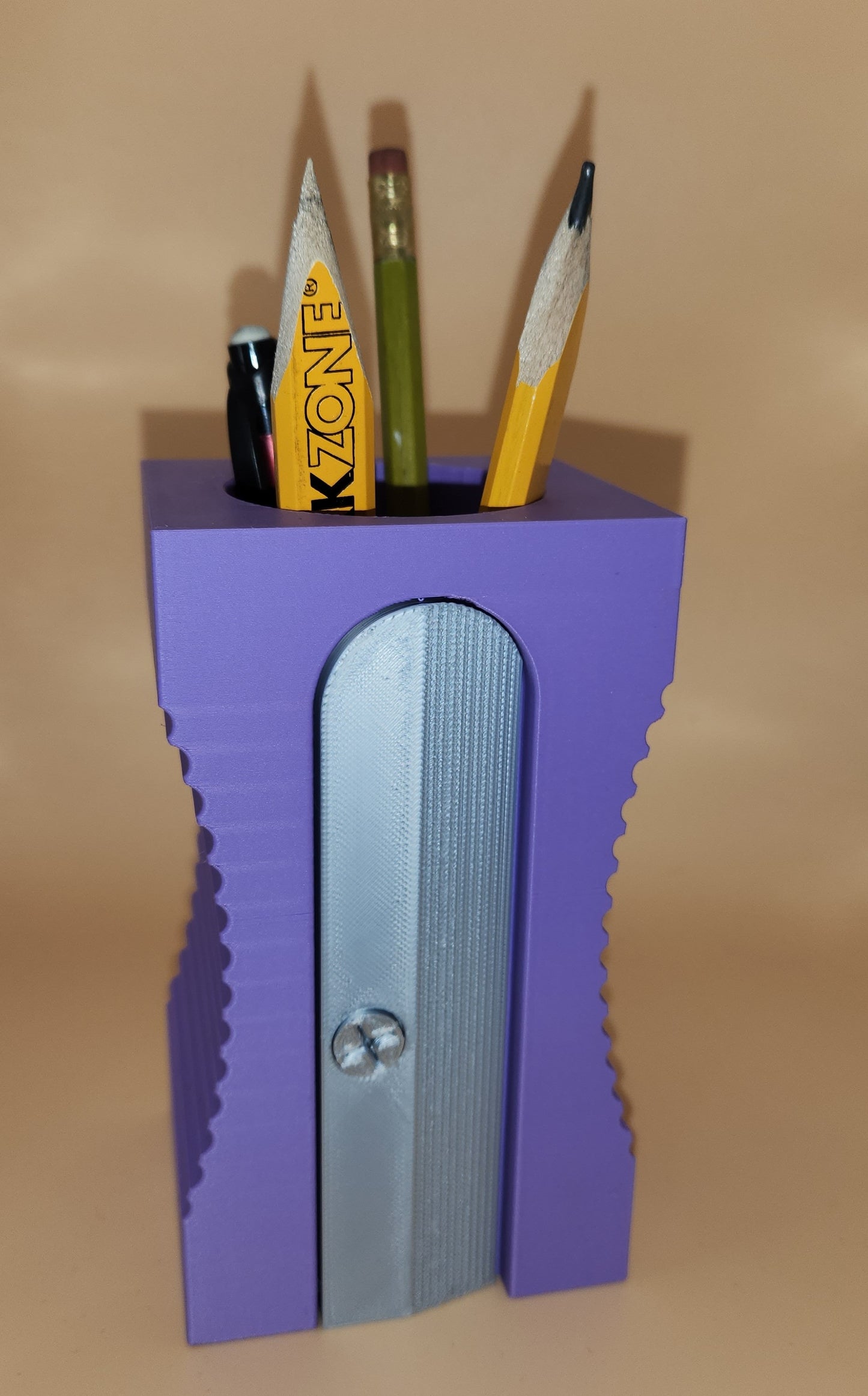Giant Pencil Sharpener Pen and Pencil Holder, Desk Organiser, Classroom Decor, Art Class Supplies, Teacher, Student, Back to School Gift