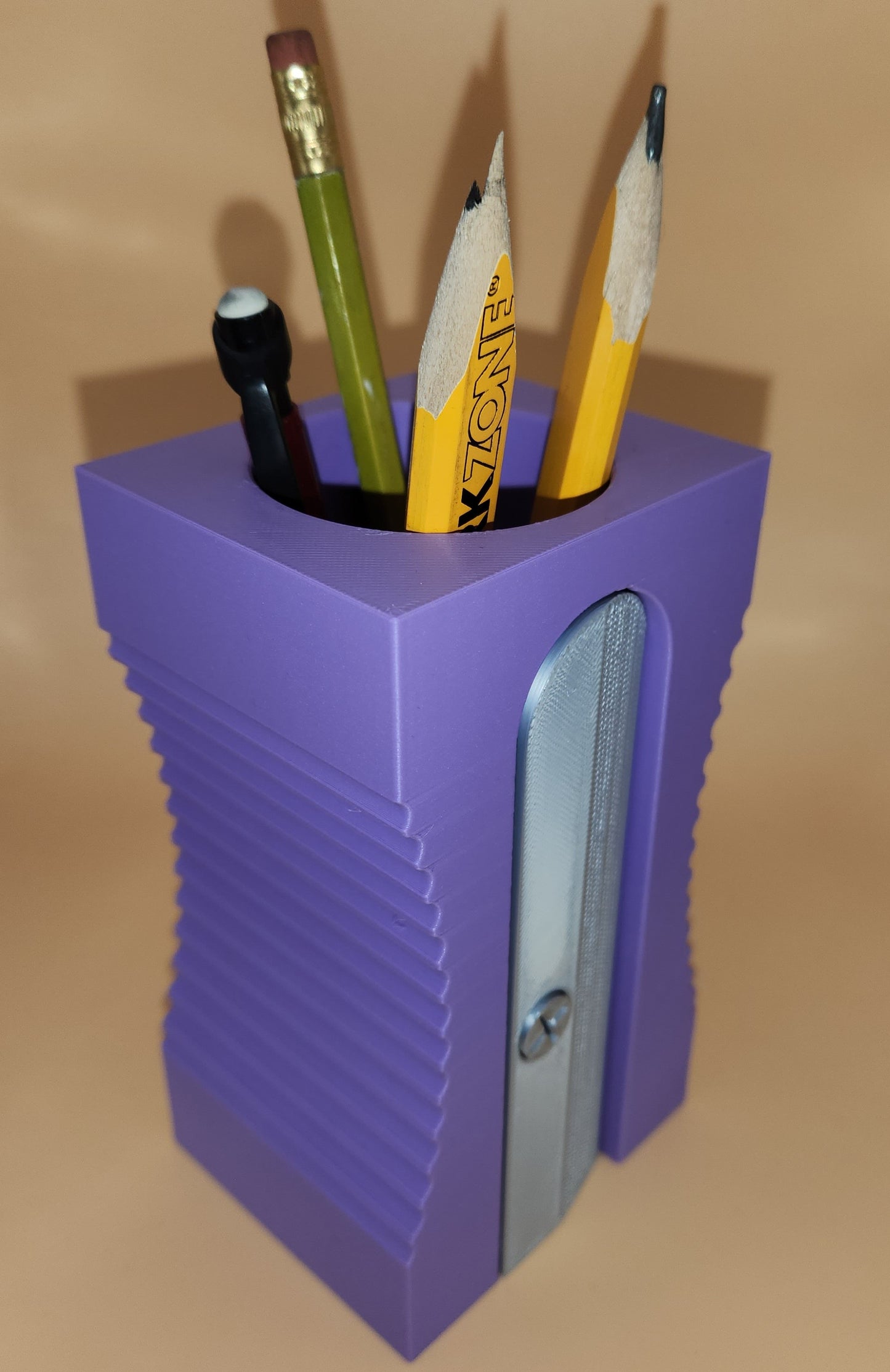 Giant Pencil Sharpener Pen and Pencil Holder, Desk Organiser, Classroom Decor, Art Class Supplies, Teacher, Student, Back to School Gift