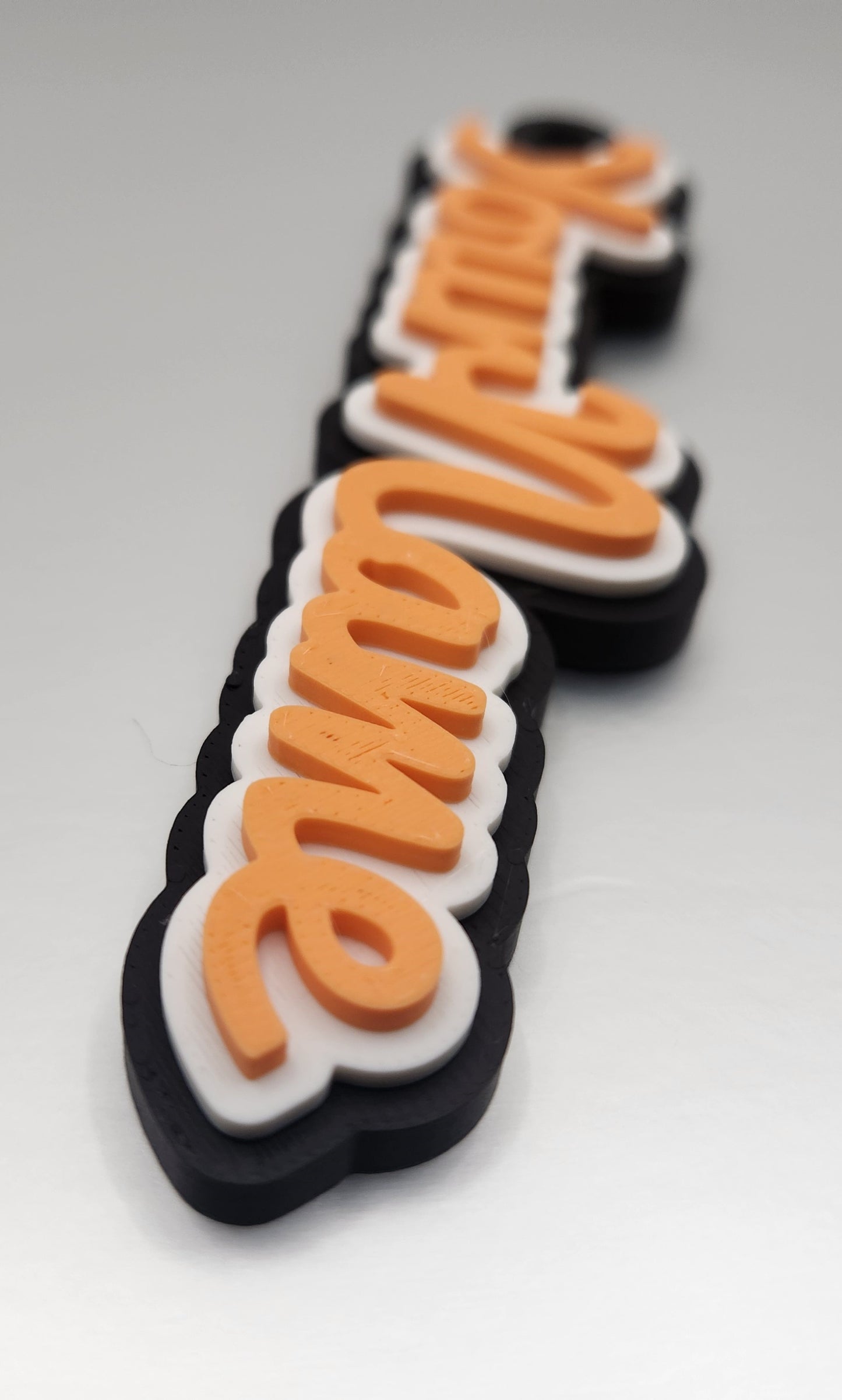Customisable keychain custom keyring for gift custom keyring layered name gift 3d printed keychain custom keychain