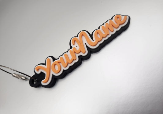 Customisable keychain custom keyring for gift custom keyring layered name gift 3d printed keychain custom keychain