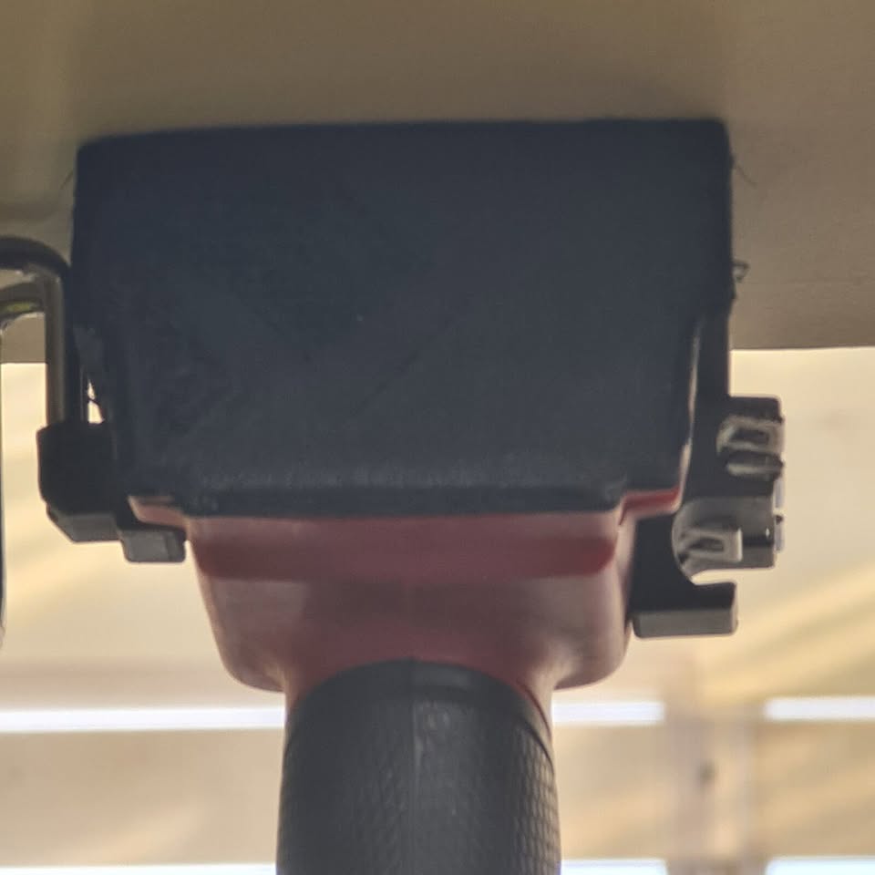 Milwaukee M18 Tool Mount for Garage Storage- Gift for the Handyman- Black Single