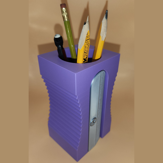 Giant Pencil Sharpener Pen and Pencil Holder, Desk Organiser, Classroom Decor, Art Class Supplies, Teacher, Student, Back to School Gift